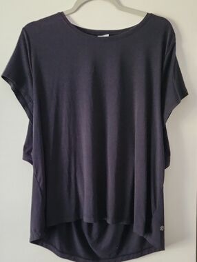 Athleta Air Out Cinch Tee In Black. Size 1X. #533397